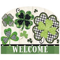 Briarwood Lane Patterned Shamrocks Acrylic Art Sign