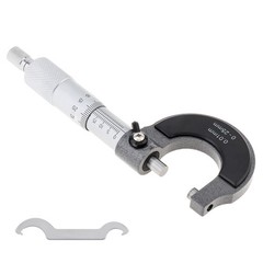 0.01mm Precision External Micrometer 0-25mm, Premium Carbide Tips for Workshop