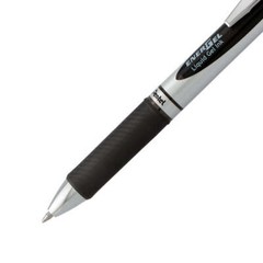 Pentel EnerGel RTX Retractable Liquid Gel Pen, Medium Line,0.7mm, Black, 12-Pk