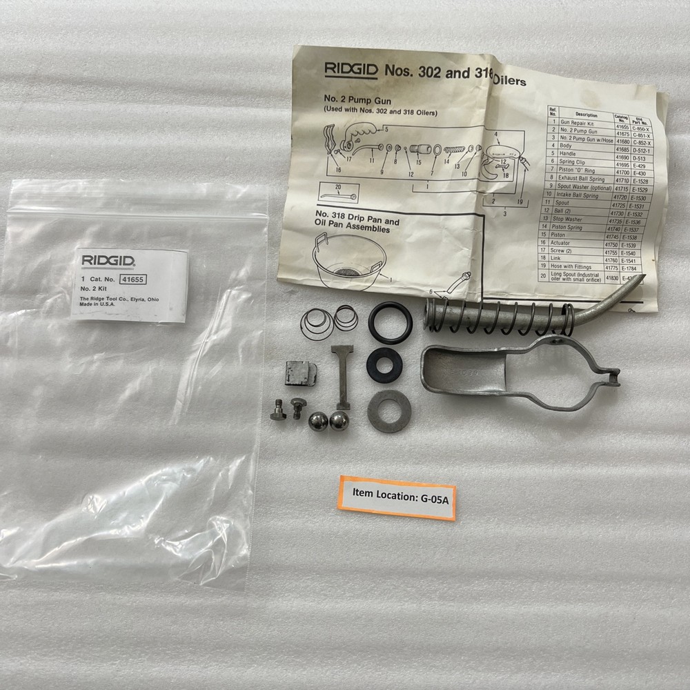 RIGID 41655 KIT REPAIR #2 PUMP
