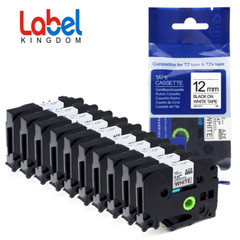 10Pk Compatible Label Maker Tape 12mm for Brother P-Touch TZ-231 TZe-231 PT-D210