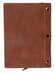 Borlino Italy Customized/Branded Journal for Justice HQ Leather 8.5x6in USED