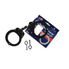 Smith & Wesson 350155 Model 100 Chain-Linked Handcuffs & Key M100 Cuff, Melonite