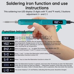 USB Soldering Iron 800mAh battery Digital Soldering Iron Set Temperature Adjust