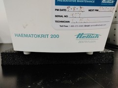 HETTICH HAEMATOKRIT 200 13000rpm Hematology Centrifuge 24 Capillary Tube Rotor
