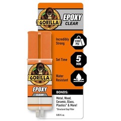 Incredibly Strong 2-Part Clear Epoxy – 0.85oz Syringe, Dries in Just 5 Minutes