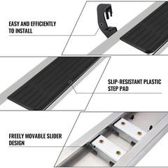 Running Boards for 2004-2014 Ford F150 Regular Cab 6″ Stainless Steel Side Steps