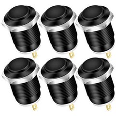 6Pcs 12mm Momentary Push Button Switch 12v Waterproof Round Power Push Button