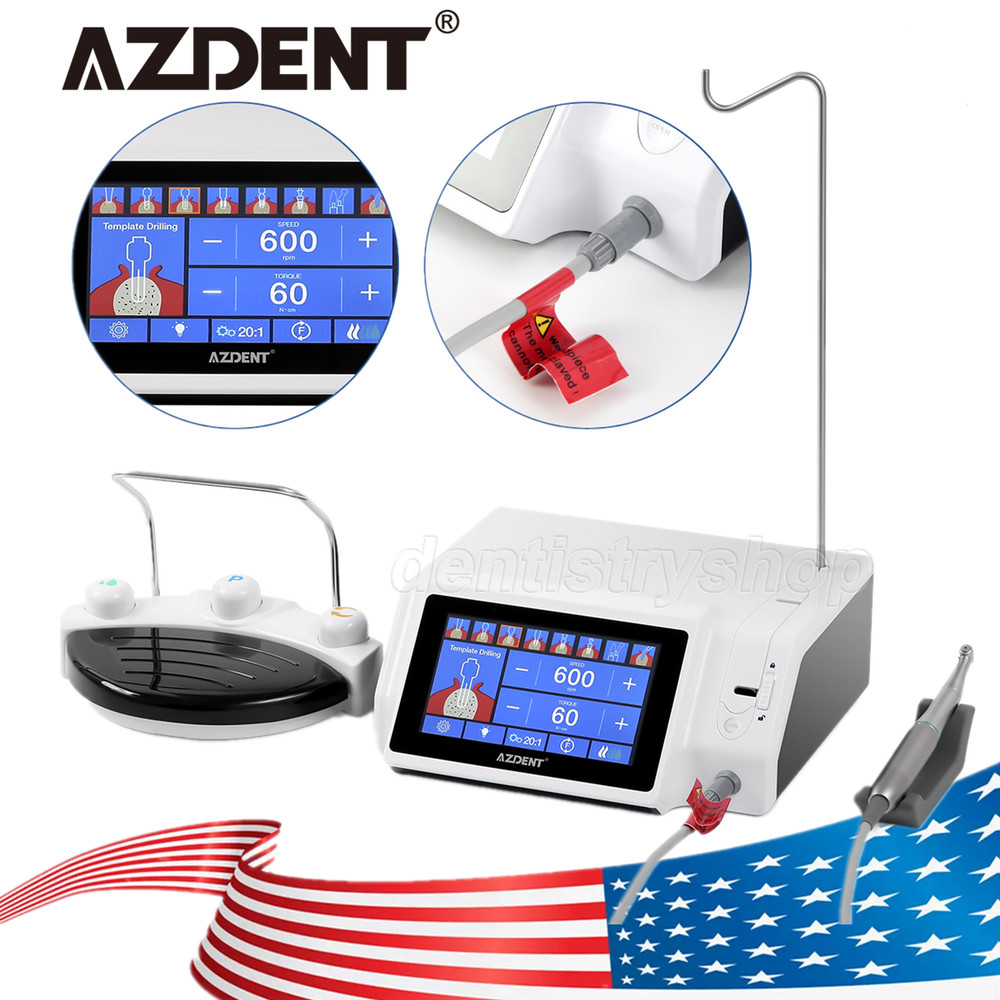 Dental Implant Motor System Brushless 20:1 LED Surgical Handpiece Contra Angle