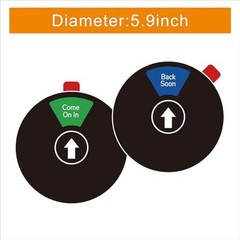 2 Pack Office Privacy Door Sign – 6 Inch Round Rotating – Out Of Office, Do Not