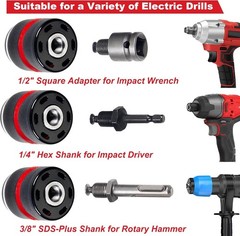 Metal Heavy Duty 1/2-20UNF 13mm Keyless Drill Chuck Hex Shank/SDS/Square Adaptor