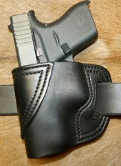 Gary C’s Leather Avenger OWB Left Hand HOLSTER fits the Glock 43 9mm