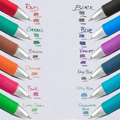 Pentel LR7 EnerGel Gel Pen Ink Refills, Metal Tip, 0.7mm Medium Point, 6 Packs