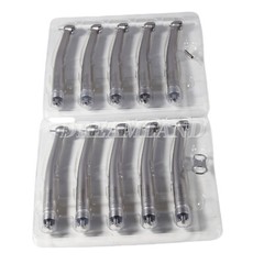 1/10 USA Dental Fiber Optic High Speed Handpiece 2/4H LED E-generator