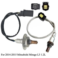 2Pcs O2 Oxygen Sensor For Mitsubishi Mirage 2014-2015 1.2L 3-Cyl 1588A275