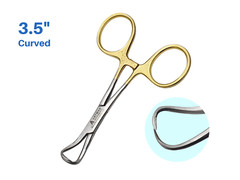Towel Clamp 10pcs Backhaus Forceps Gold Plated 3.5″ Surgical instruments ARTMAN