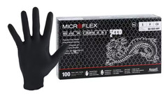 Microflex Black Dragon Powder Free Nitrile Exam Gloves Small – Case, 1000 Gloves
