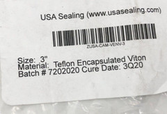 New USA Sealing ZUSA-CAM-VENV-3 Gasket 3″ Teflon Encapsulated Viton