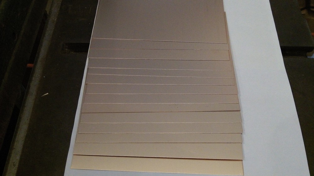 12 pcs Double Sided Copper Clad Circuit Board Laminate FR-4 .030, 3 x 4, 1 oz.