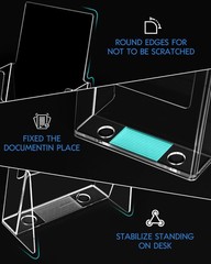 Acrylic Brochure Holder 6 x 9 inch, 4 Pack Flyer Holder Compatible with 4 x 6…