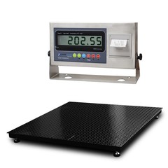 48″x48″ Floor Scale 10000 lb Pallet Scale 4’x4′ with Label Printer Indicator