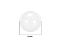 uxcell 3mm Ceramic Bearing Balls, ZrO2 Zirconium Oxide Ball G5 Precision 25pcs