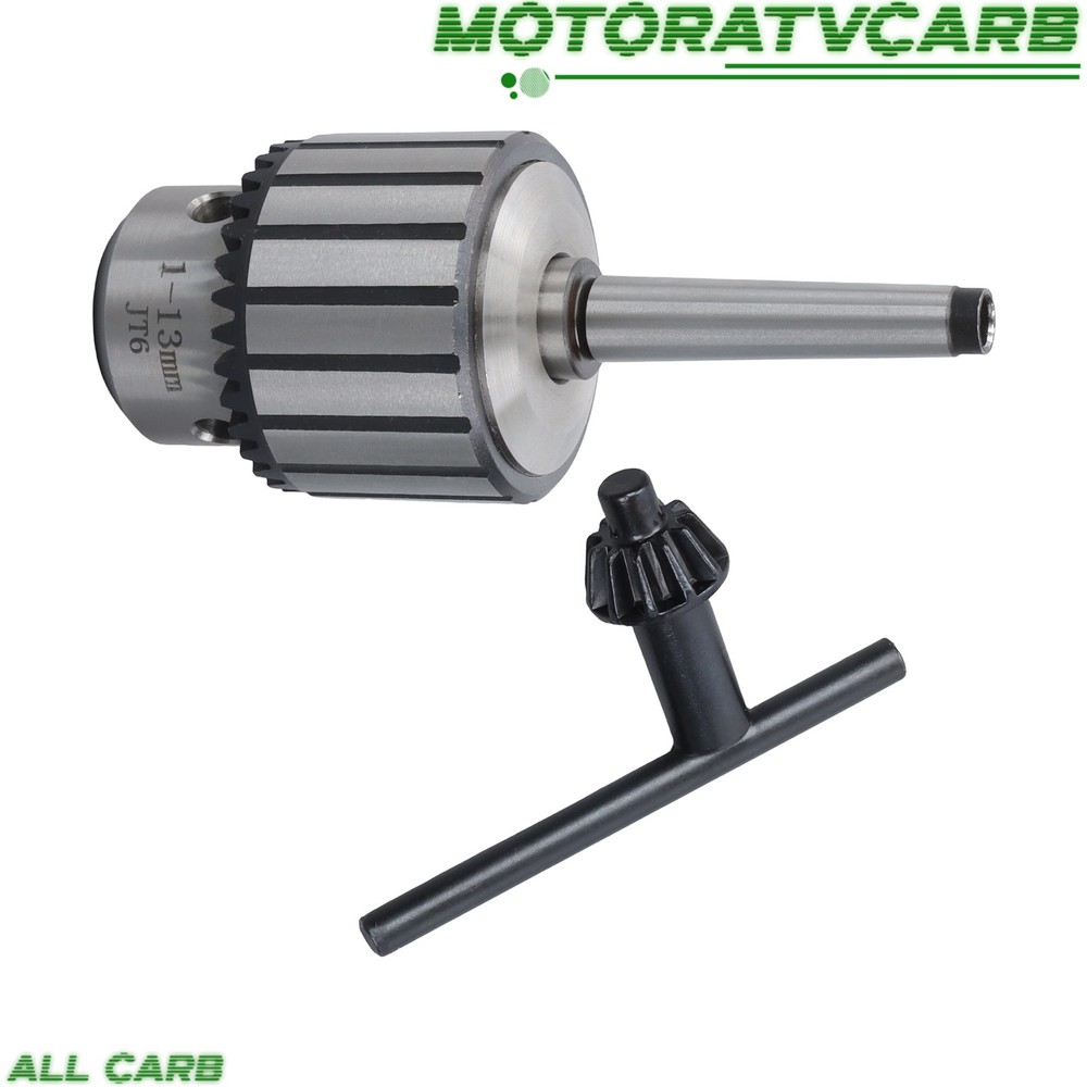 ALL-CARB 1/2″ Keyed Drill Chuck with MT1-JT6 Arbor Taper for Lathes & Drills