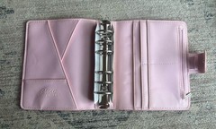 Print Pression A6 Rings Planner Baby Pink Silver Bow Oops Edition 6-Ring Binder