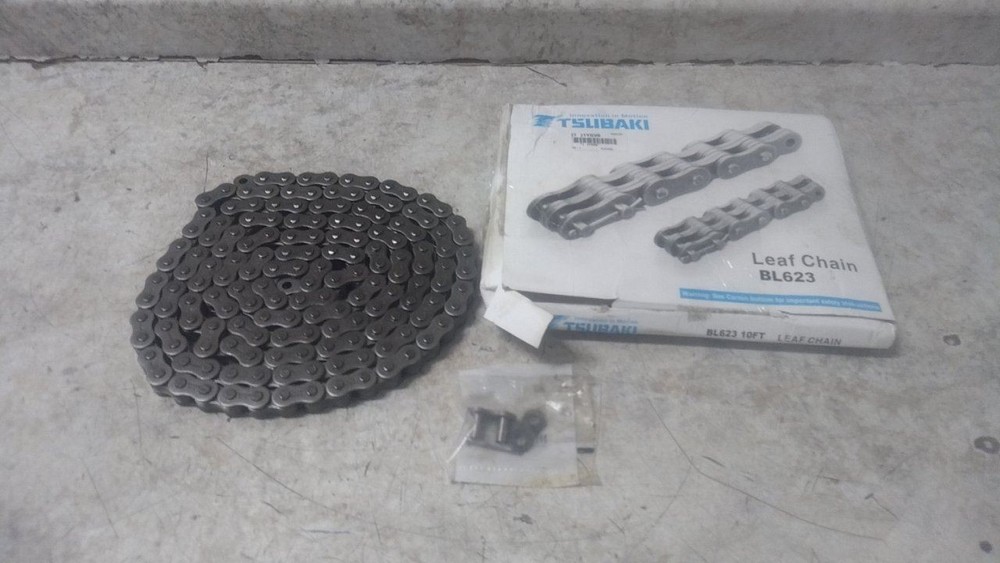 Tsubaki BL623RB 3/4 In Pitch 10 Ft Overall Length Steel Leaf Chain