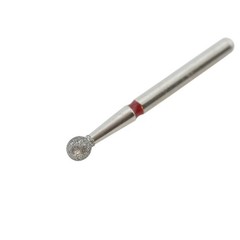 Multi-Use Dental Diamond Burs Round Friction Grip FG 801/023F Fine Grit Red