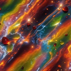 Fire Obsidian 43 – 16″ x 48″ Hydrographic Film Hydro Dipping