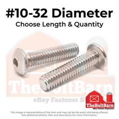 #10-32 Stainless Steel Button Socket Head Cap Screws (Choose Length & Qty)