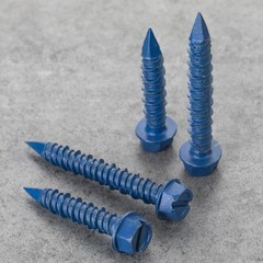220Pcs Hex Washer Head 1/4″ 3/16″ Concrete Masonry Screws Tapcon Anchor & Bit
