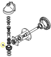 SPINDLE GEAR FITS YANMAR: YM135D, YM1100D, YM1300D, YM1301D REPL. 194210-14251