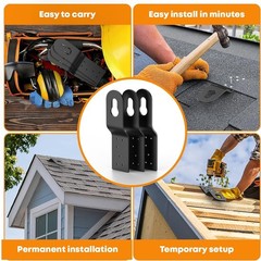 High-Strength Aluminum Roof Anchors – Easy to Install Fall Protection Clips