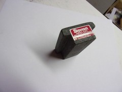 STARRETT Salesman Samples. Black Granite Surface Plate 1x2x3″ w/hand grips