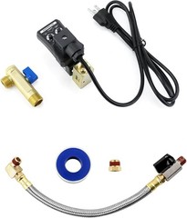 Automatic Timed Condensate Drain Valve with Steel Hose 1/4 Inch NPT Drain