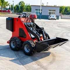 13.5HP Mini Skid Steer Loader Stand-On Loader RATO Gas Engine Bucket Free Ship