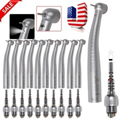 1-10 KaVo Style Dental Fiber Optic High Speed Handpiece 6Hole LED Coupler YD6