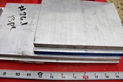 13 Pieces 26.1 Lbs 6061 T6 Aluminum Flat Assortment Drops, Bar End For Machining