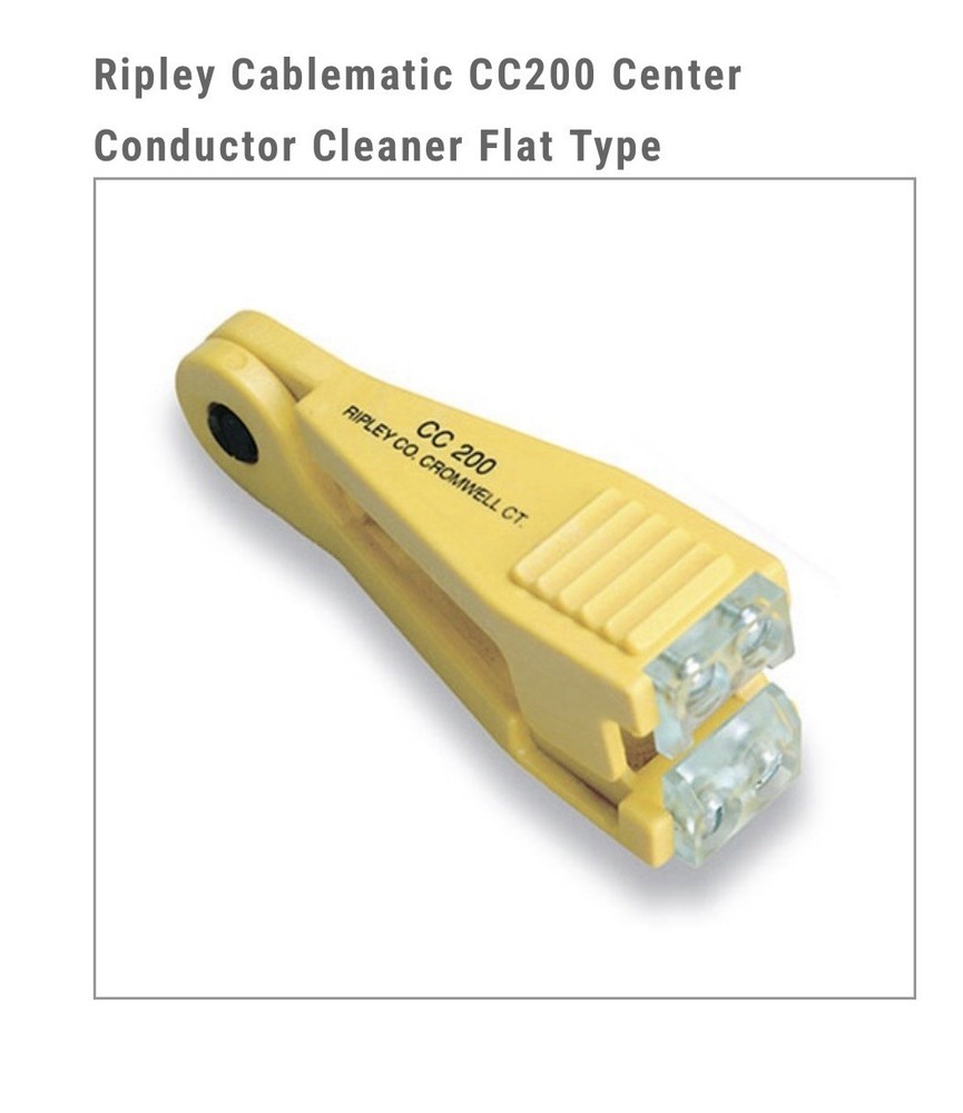 Ripley Cablematic CC200 Center Conductor Cleaner Flat Type