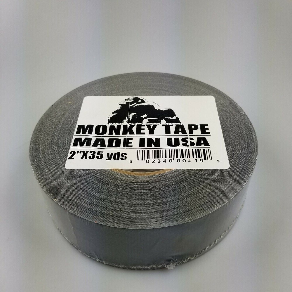 24ROLLS 2″ x 35 YDS BLACK MONKEY DUCT TAPE USA MADE HEAVY DUTY DOUBLE THICK