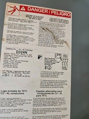 D324N Square D Switch 200 AMP 240 volt Fused Fusible Disconnect*NEXT DAY OPTION*