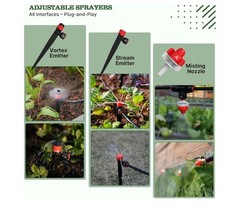 ANLEOLIFE 230FT Drip Irrigation System Kit with 1/2″ & 1/4″ Quick Connect Tubing