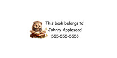 60 Personalized Customized Identification Labels 1″ x 2 5/8″ FREE SHIPPING