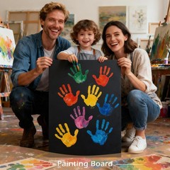 Golden State Art 10-Pack 20×24″ Black Foam Boards, 3/16″ Thick for Crafts