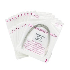 100 Pcs Dental Orthodontic Stainless Steel Recrangular Arch Wire Ovoid Form