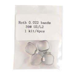 40 Pc Dental Orthodontic Buccal Tube Band U3/L2 Conv Roth 022 1st Molar 35#-39+#