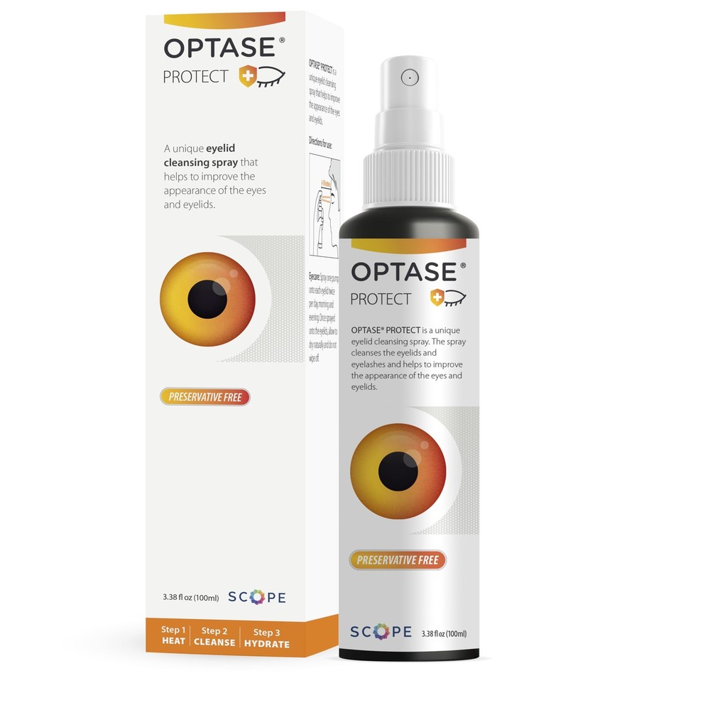 Optase Protect Eyelid Cleansing Spray 100ml – Hypochlorous Acid for Dry Eyes