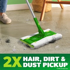 Swiffer Hair Magnet Deluxe Starter Kit, 1 pole, 6 Dry & 2 Wet Cloths